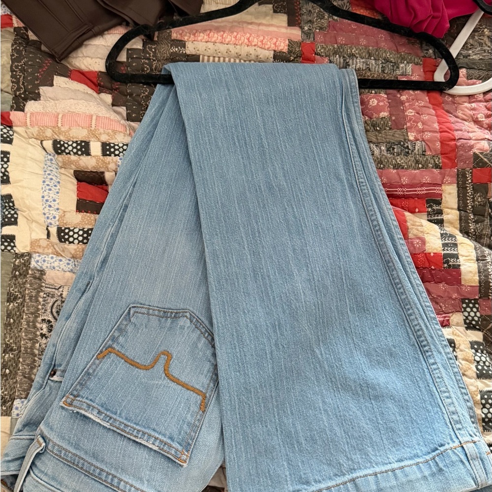 Kimes Ranch Light Blue Straight-Leg Women's Jeans - Picture 2 of 3